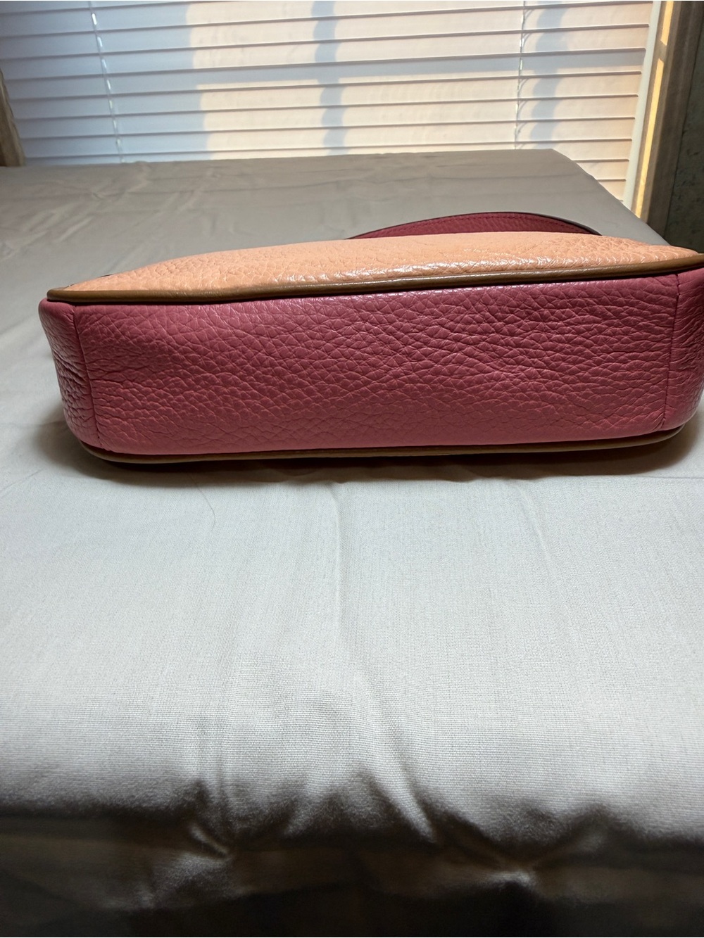 COACH Nolita 19 Pebbled Leather Crossbody in Blush Pink and Rose - Picture 8 of 8